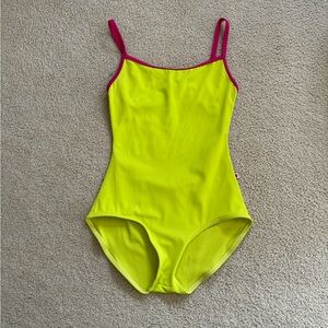 Yumiko bright yellow leotard